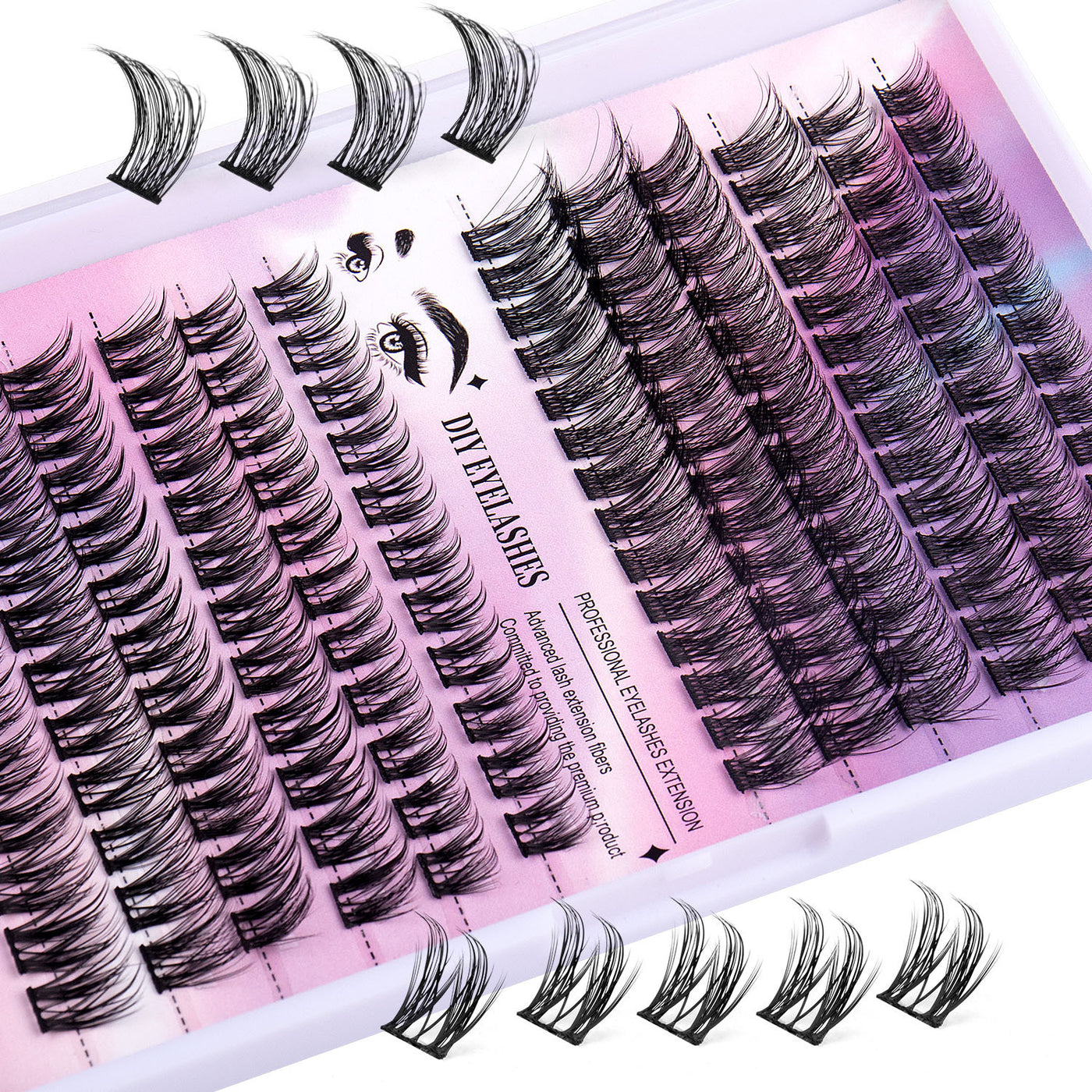 12 Rows Of 150 Segmented Lash Clusters
