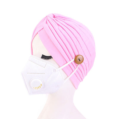 Masks Anti-Strangle Headbands With Button