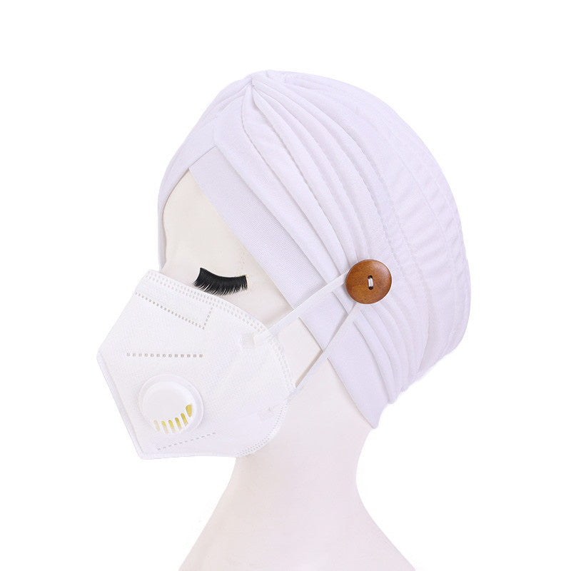 Masks Anti-Strangle Headbands With Button