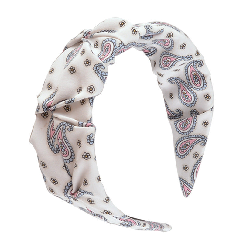 Printed pleated headband