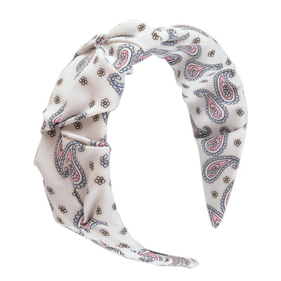 Printed pleated headband