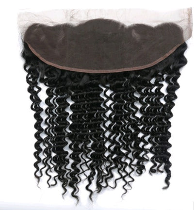 4x13 lace frontal deep wave hair