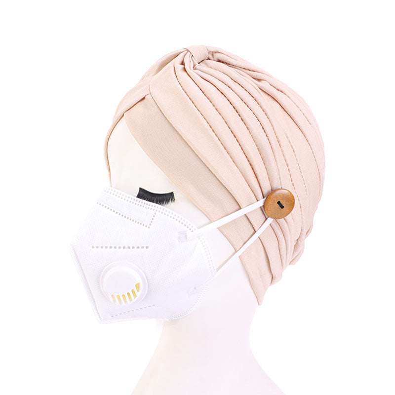 Masks Anti-Strangle Headbands With Button