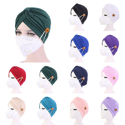 Masks Anti-Strangle Headbands With Button