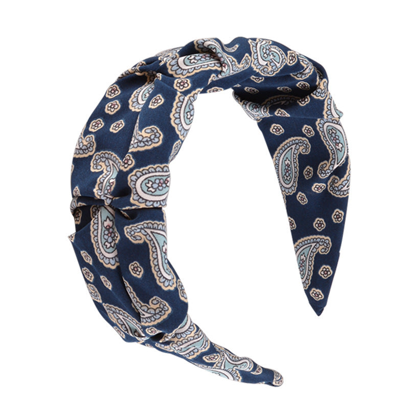 Printed pleated headband