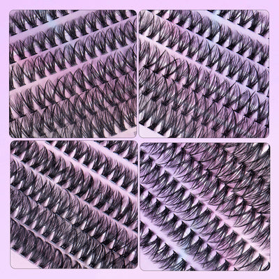 12 Rows Of 30D & 40D Clusters Lashes Set