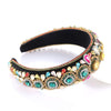 Rhinestone Padded Headband Baroque Crystal