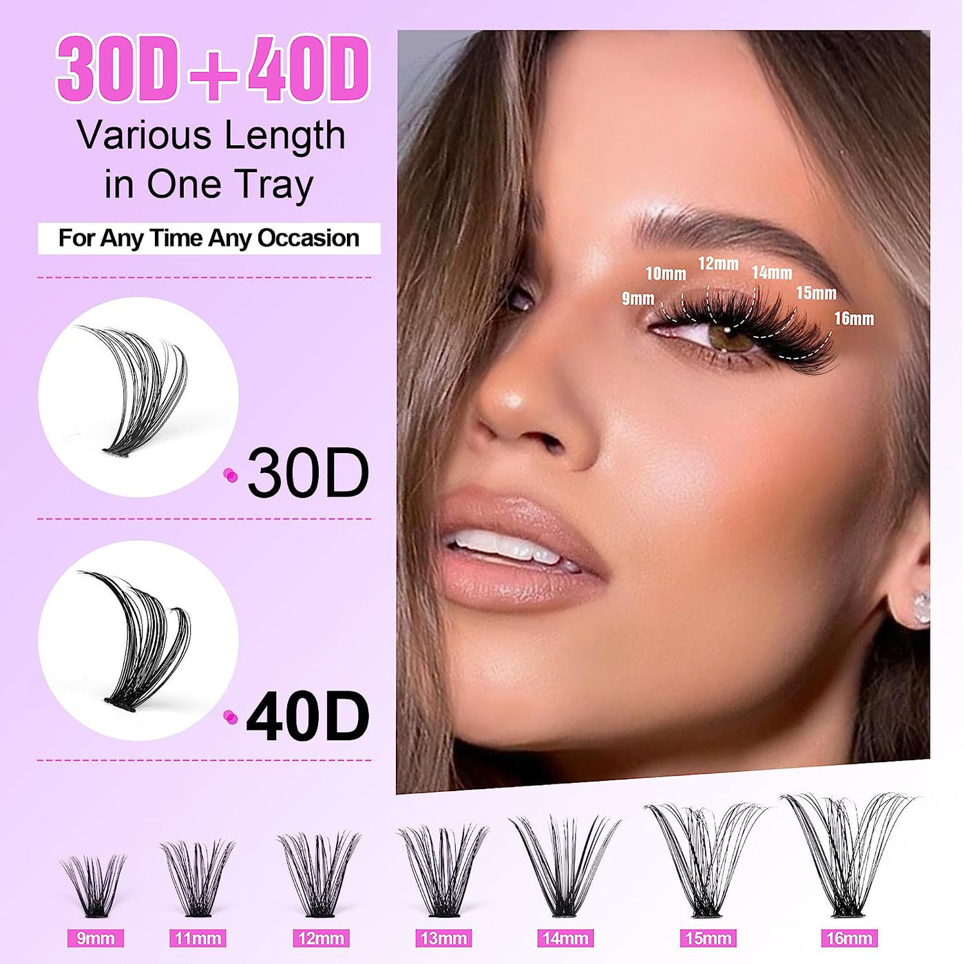 DIY Cluster Mixed Package lashes