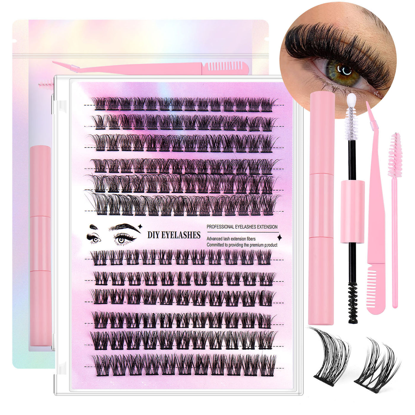 12 Rows Of 150 Segmented Lash Clusters