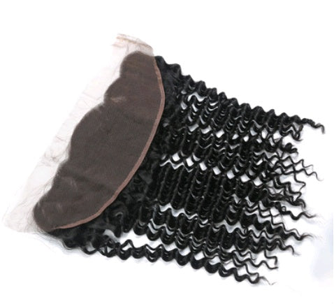 4x13 lace frontal deep wave hair