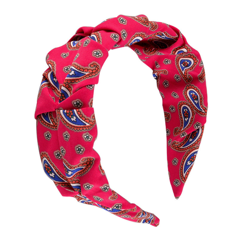 Printed pleated headband