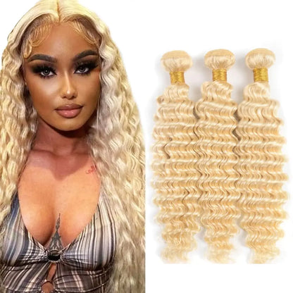 613# Color Deep Wave Bundles 26 28 30 Inch 3 Bundles