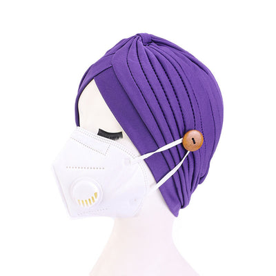 Masks Anti-Strangle Headbands With Button