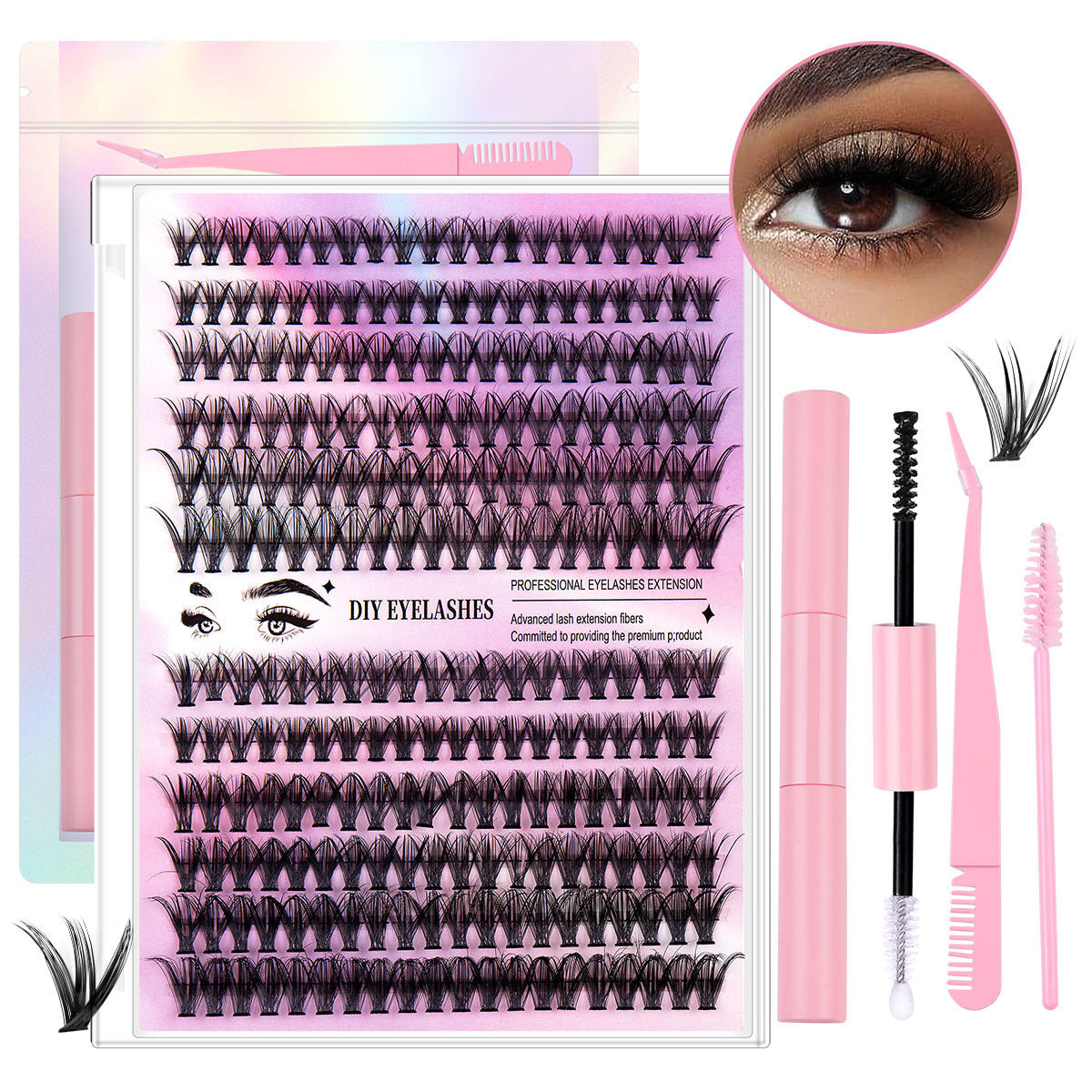 12 Rows Of 30D & 40D Clusters Lashes Set